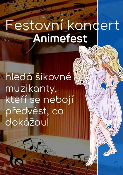 Festovní koncert, přihlaste se